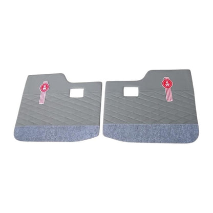Tapa Panel Puerta Kenworth T300 T370 T600 Gris Alfombra Par