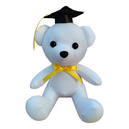 Muñeco Peluche Graduación Firmas Kit De 8 Piezas 22cms Blanco