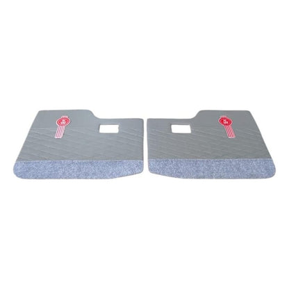 Tapa Panel Puerta Kenworth T300 T370 T600 Gris Alfombra Par - Gris