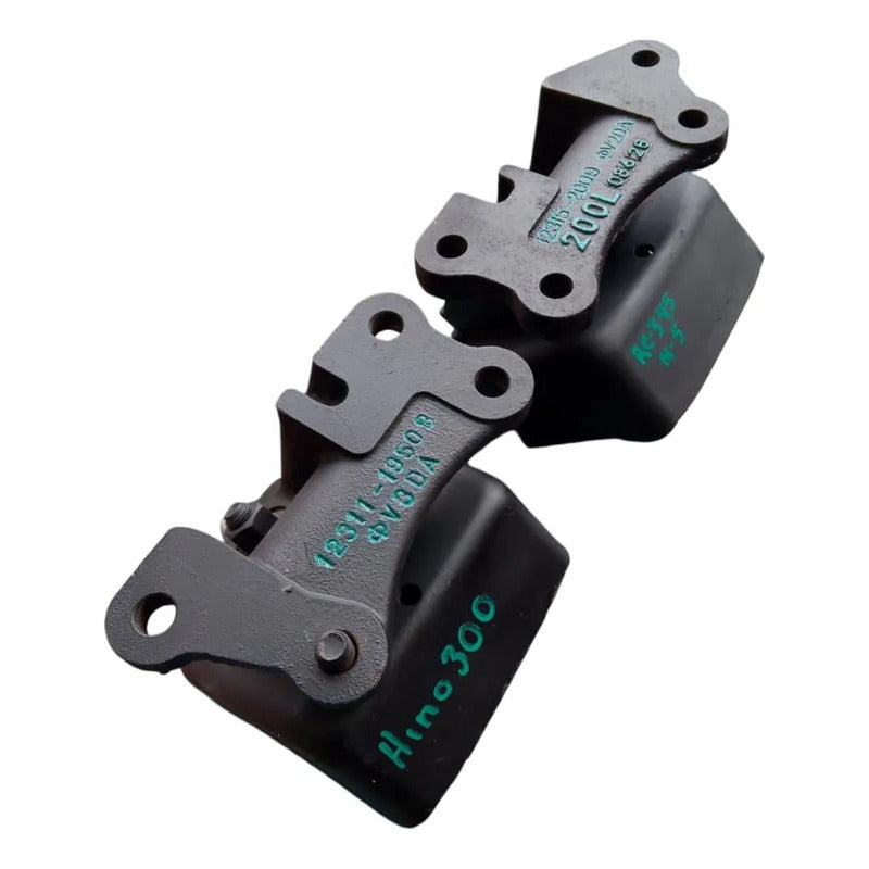 Soporte Goma Hule Tacón Motor Hino 300 716 816 Par