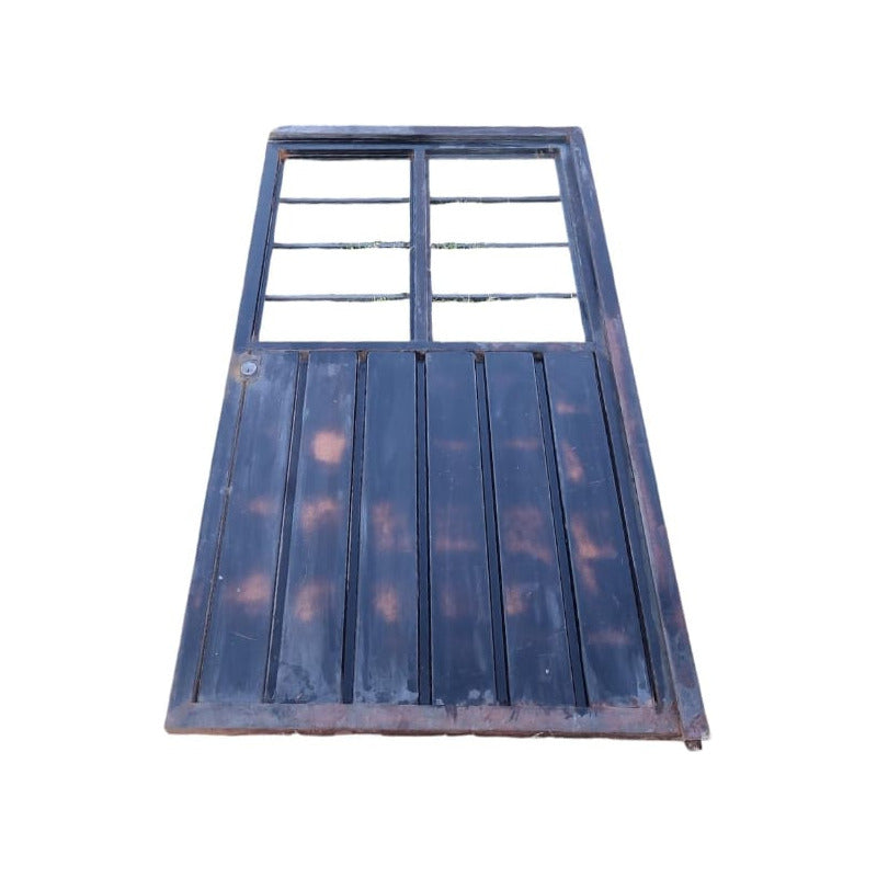 Puerta Fierro Sin Vidrios Negro