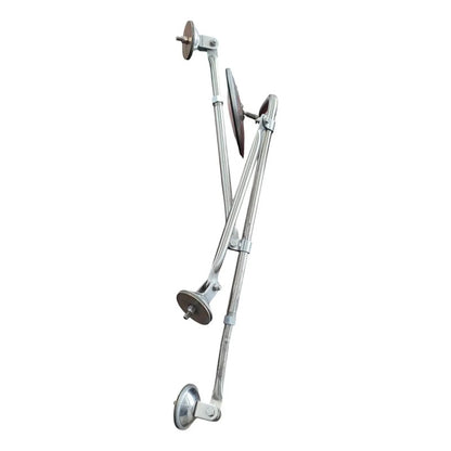 Base Soporte Espejo Lateral Concavo Tripie Freightliner Fl70 Plateado