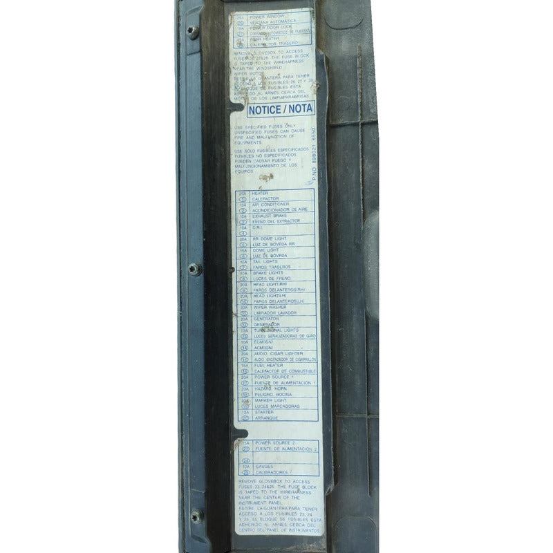 Guantera Cajuela Cubierta Tablero Accesorio Cabina Isuzu Elf