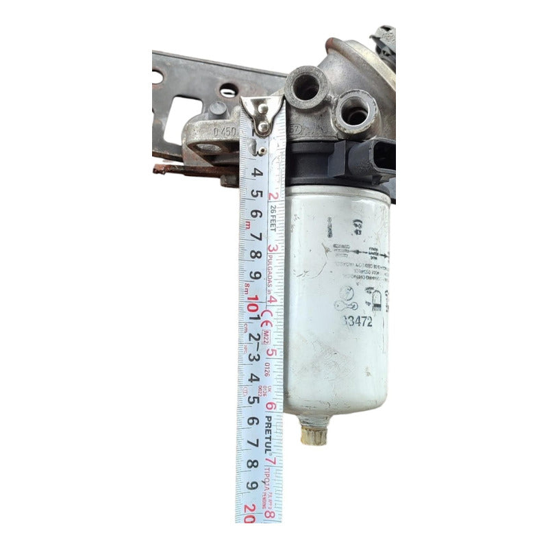 Base Soporte Filtro Diesel Cebadora Bomba Purgador Hyundai Blanco