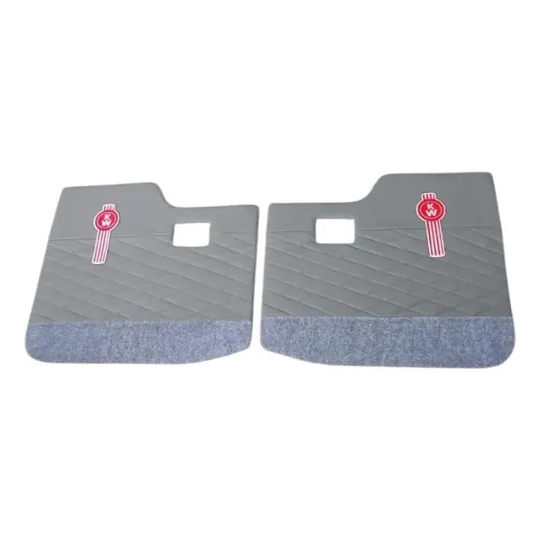 Tapa Panel Puerta Kenworth T300 T370 T600 Gris Alfombra Par Gris