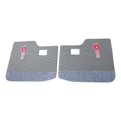 Tapa Panel Puerta Kenworth T300 T370 T600 Gris Alfombra Par Gris