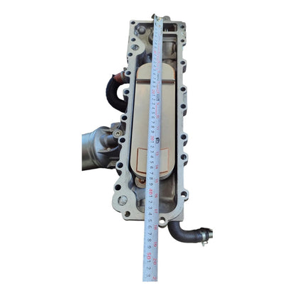 Base Filtro Tapa Enfriador Aceite Isuzu 4jj1 Elf 300 2018-23 Plateado