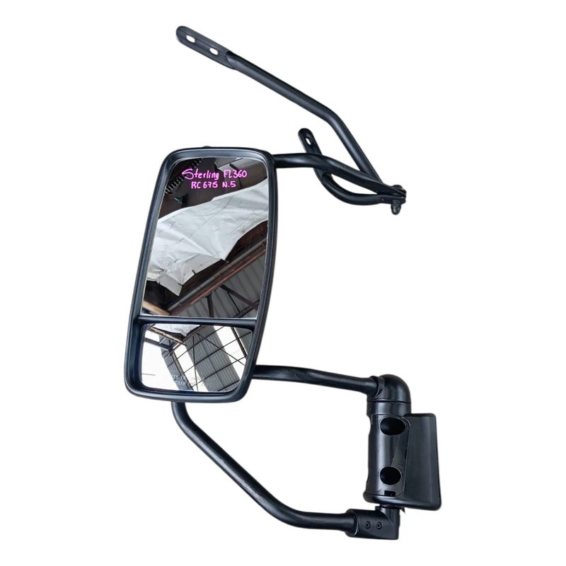 Soporte Espejo Lateral Sterling Fl360 Freghtliner Copiloto Negro