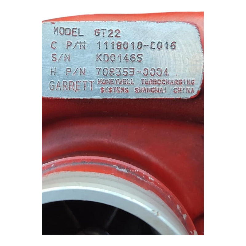 Turbo Valvula Motor Faw Gt22 1031 1041