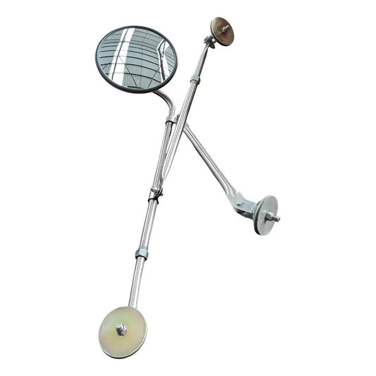 Base Soporte Espejo Lateral Concavo Tripie Freightliner Fl70 Plateado