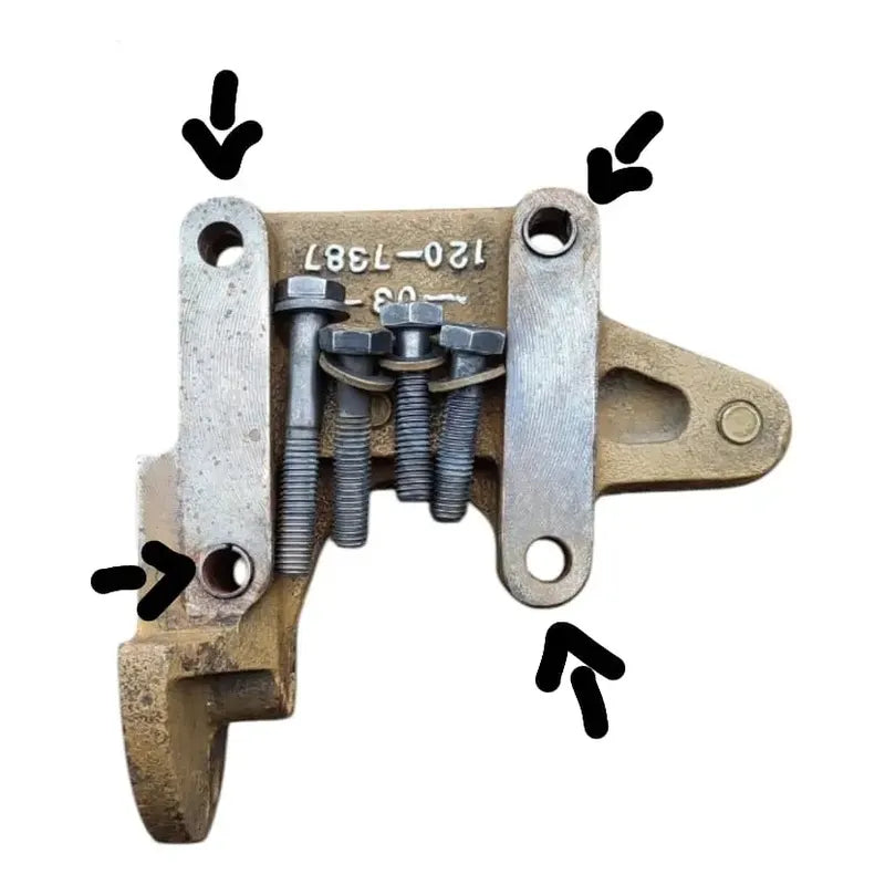 4 Tornillos Juego Kit Caja Soporte Tensor Banda Caterpillar Negro