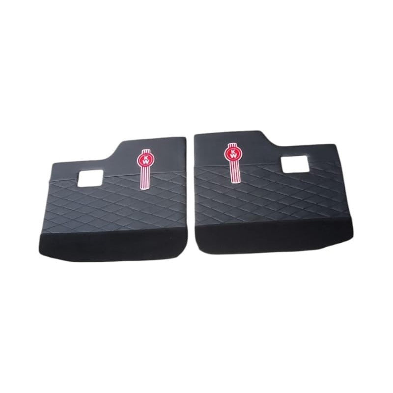 Tapa Panel Puerta Kenworth T300 T370 Negro Alfombra Par