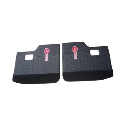 Tapa Panel Puerta Kenworth T300 T370 Negro Alfombra Par