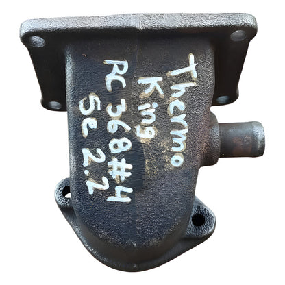 Tapa Codo Caja Termostato Agua Motor Thermoking Isuzu 2.2l Negro