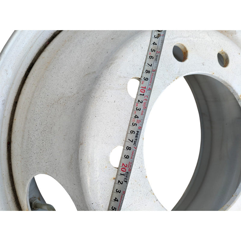 Rin 22.5 Fierro Acero 10 Birlos Camión R22.5 Unemon Blanco